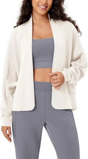 ODODOS Women's Modal Soft Open Front Cardigans Long Sleeve Casual Wrap Outwear