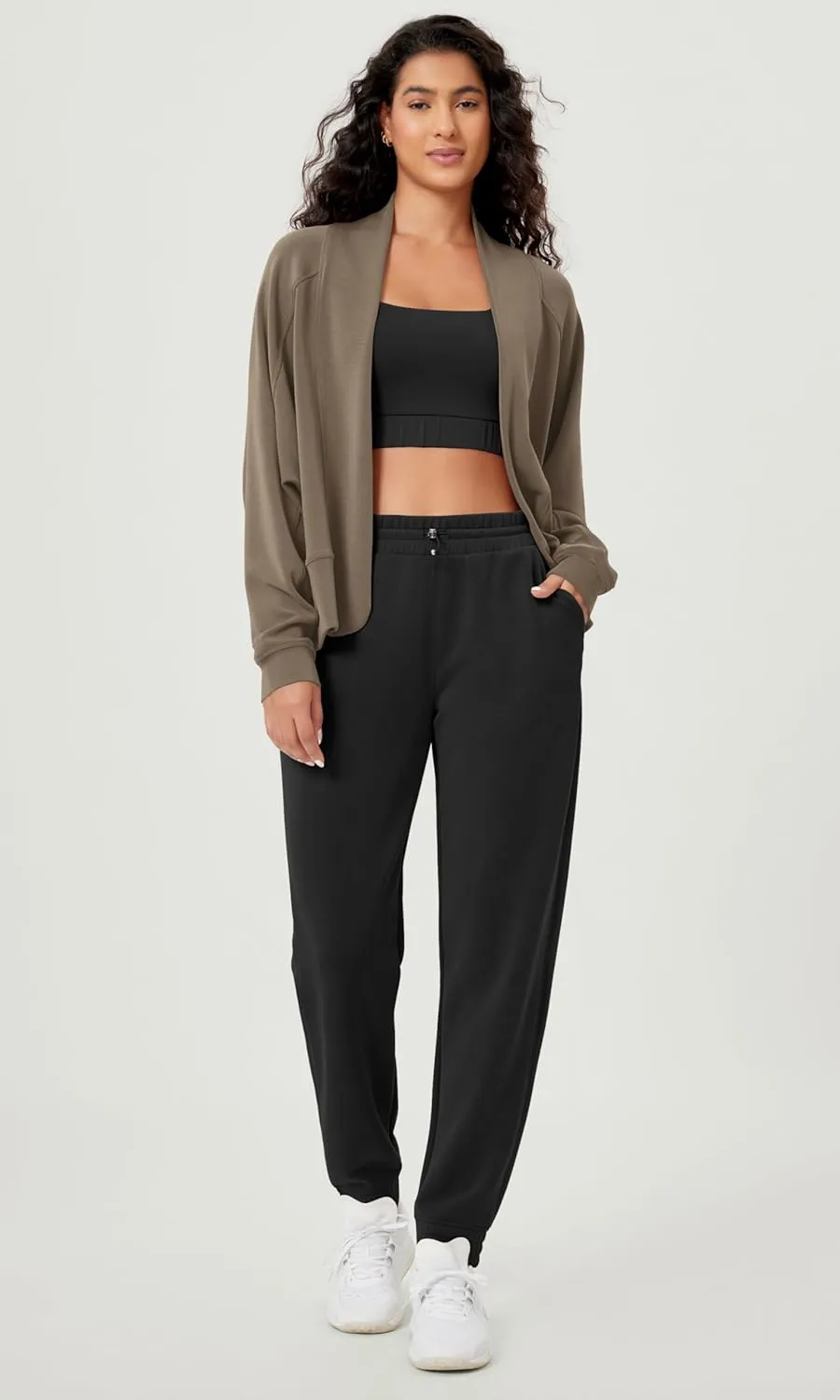 ODODOS Women's Modal Soft Open Front Cardigans Long Sleeve Casual Wrap Outwear