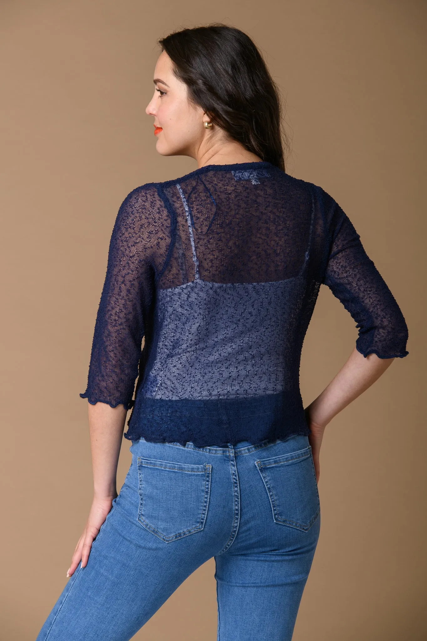 Popcorn Shrug - Navy