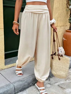 Ruched High Waist Joggers