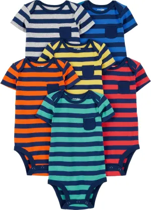 Simple Joys by Carter's Baby Boys' 6-Pack Short-Sleeve Bodysuit
