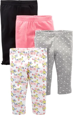 Simple Joys by Carter's Baby Girls' 4-Pack Pants