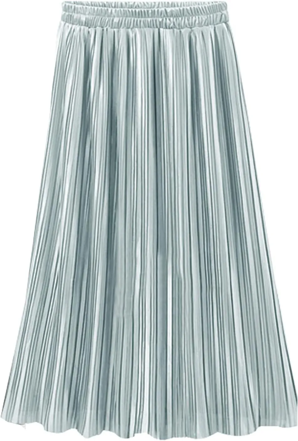 Simple Retro Women's High Waist Pleated A-Line Midi Skirt