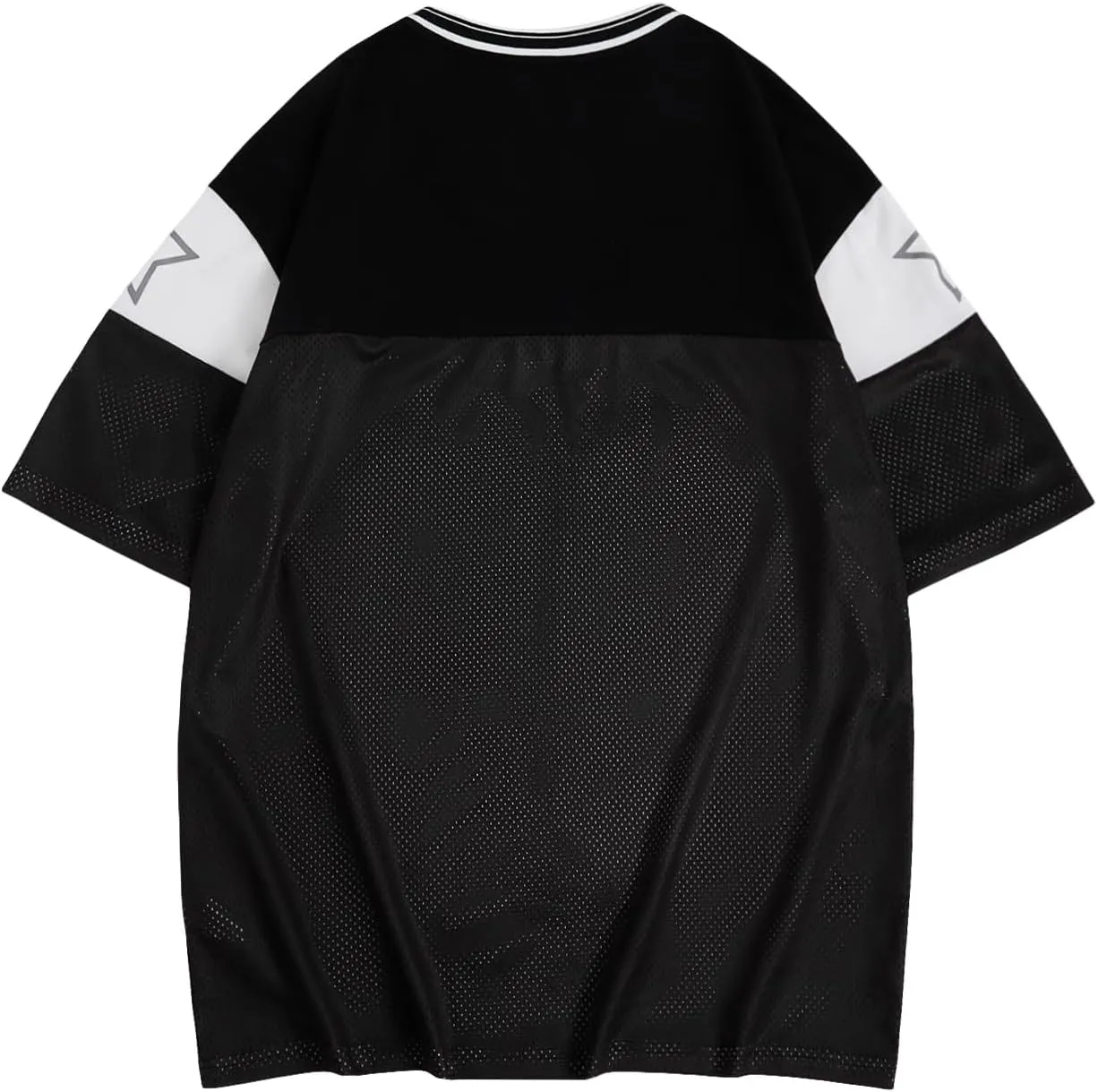 SOLY HUX Men's Short Sleeve Letter Graphic Tees Crew Neck Drop Shoulder Jersey Tee Shirt Streetwear