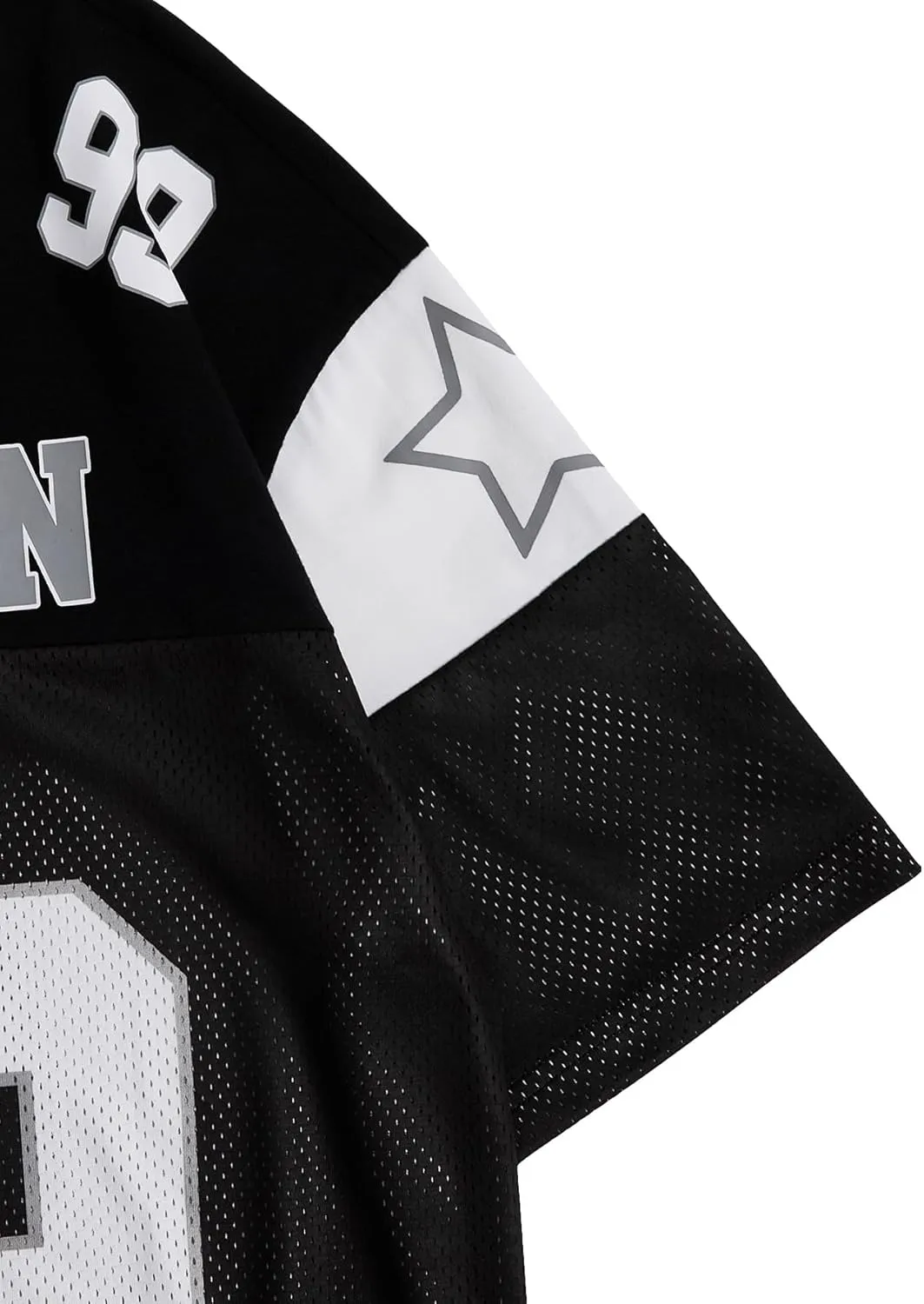 SOLY HUX Men's Short Sleeve Letter Graphic Tees Crew Neck Drop Shoulder Jersey Tee Shirt Streetwear