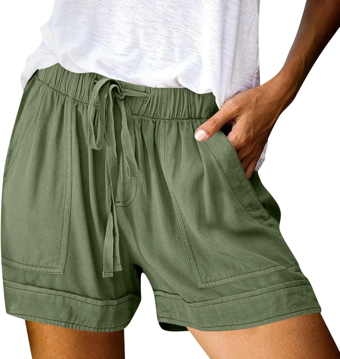 Summer Shorts for Women 2025 Casual Comfy Lightweight Bermuda Short Pants Trendy Travel Clothes