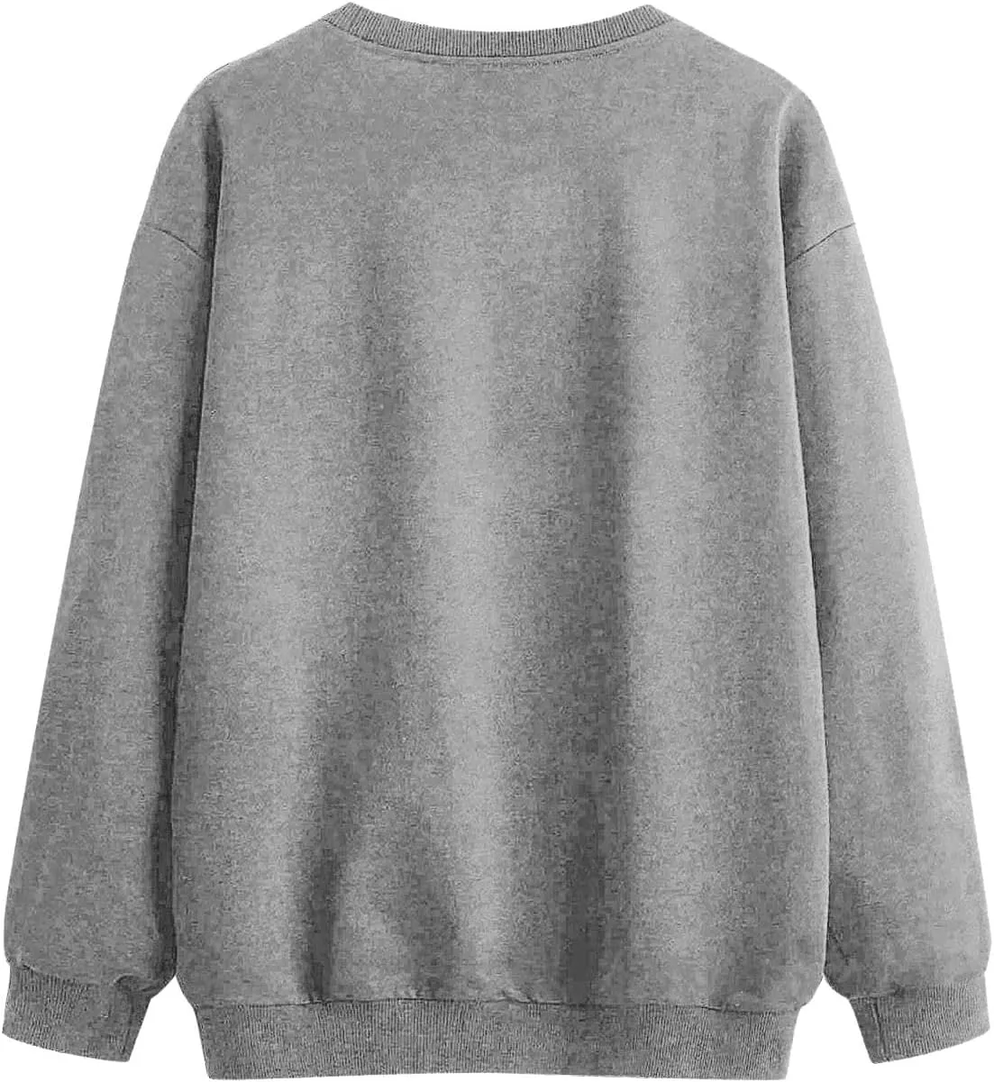 TEXAS Oversized Sweatshirt for Women Long Sleeve Crewneck Letter Graphic Print Casual Pullover Top Y2k Fall Winter Clothes
