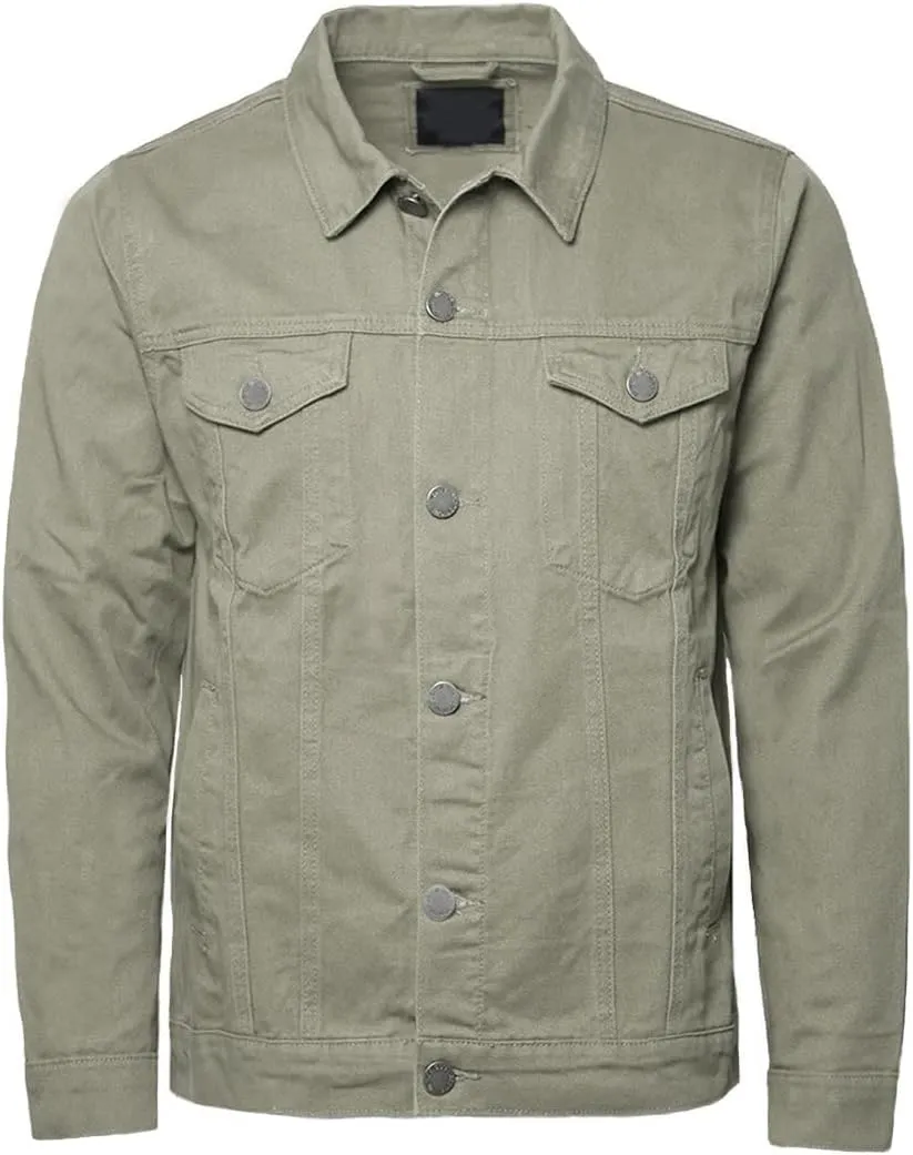 URBANJ Men's Distressed Denim Jacket
