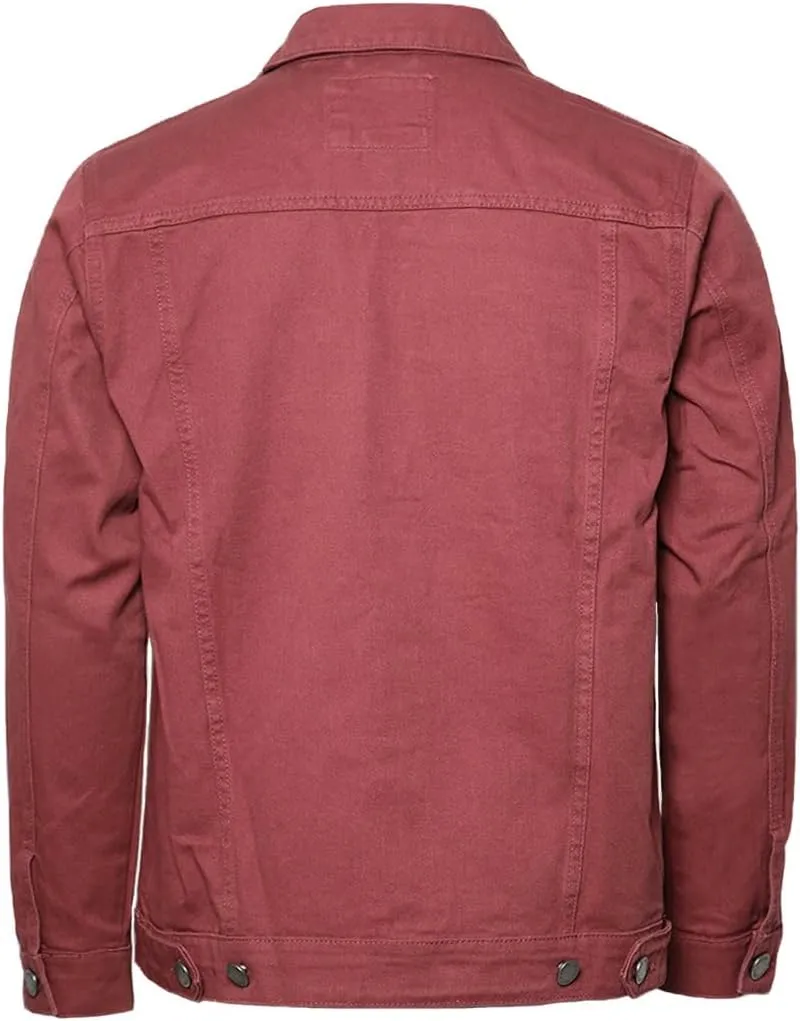 URBANJ Men's Distressed Denim Jacket