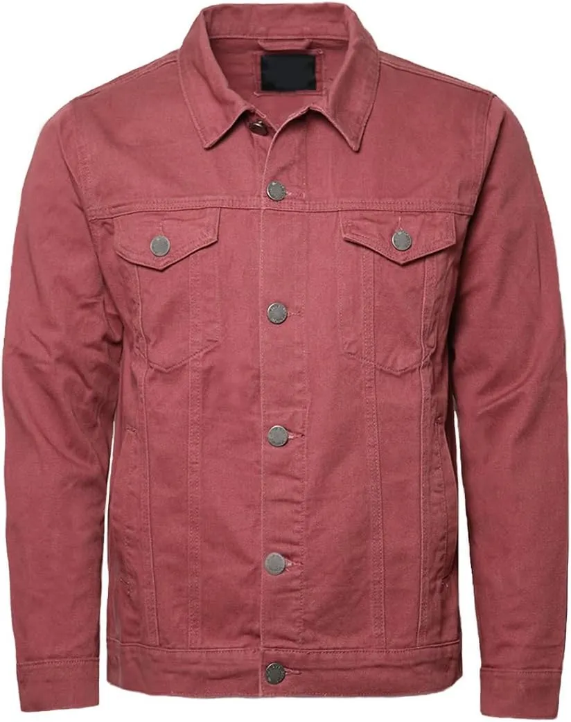 URBANJ Men's Distressed Denim Jacket