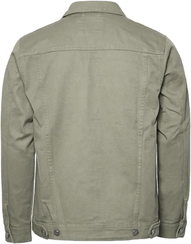 URBANJ Men's Distressed Denim Jacket