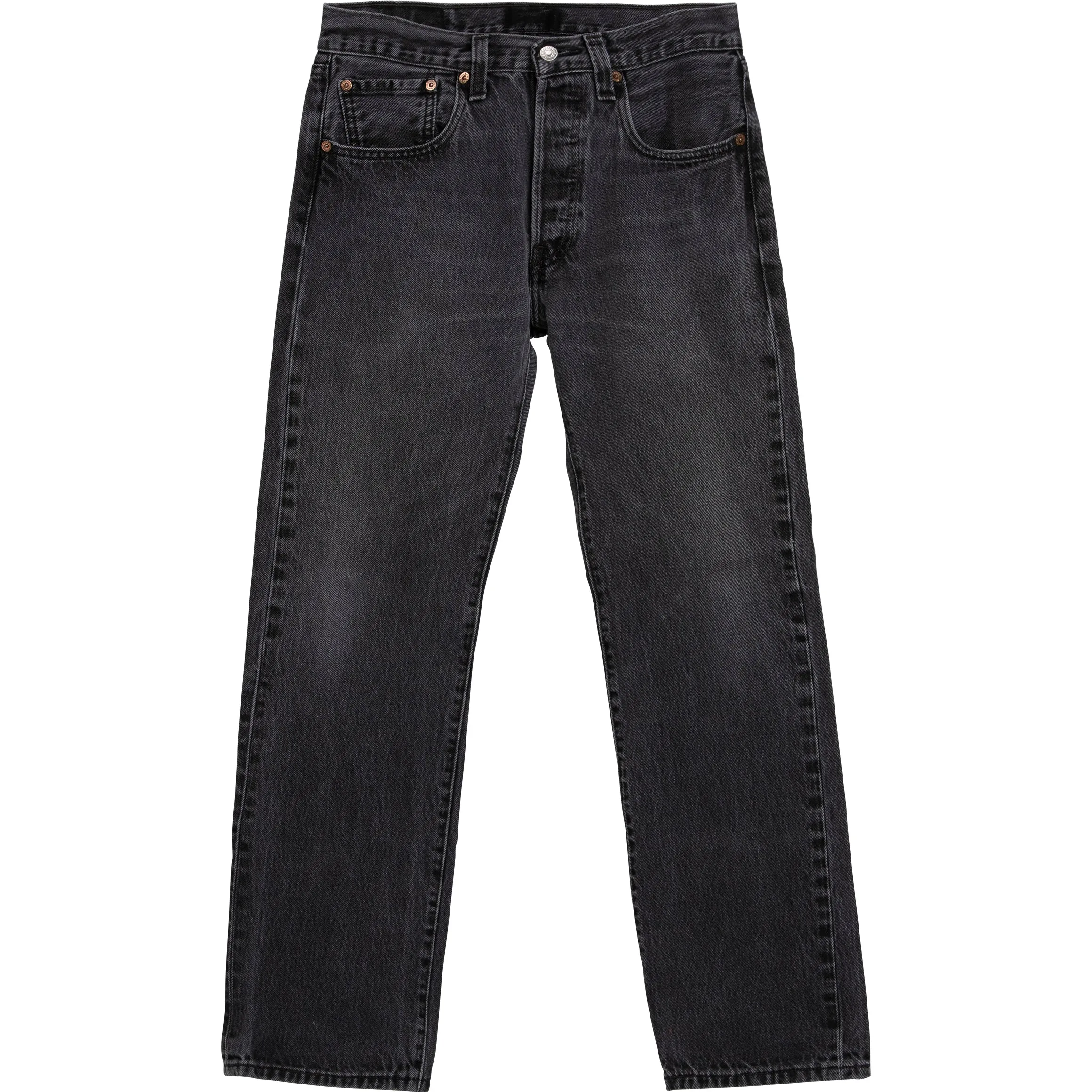 VINTAGE LEVI'S 501 JEANS - BLACK LIGHT WASH - ALL SIZES