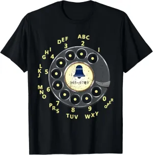 Vintage Retro Rotary Dial Telephone T-Shirt