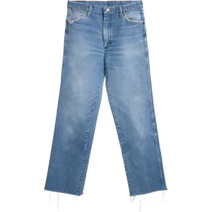 VINTAGE WRANGLER JEANS - BLUE MEDIUM WASH CUT OFF - ALL SIZES