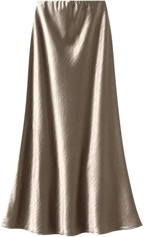 Women Bodycon Long Skirts A-Line Solid Color Skirts Office Lady Evening Party Fishtail Skirt