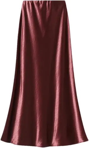 Women Bodycon Long Skirts A-Line Solid Color Skirts Office Lady Evening Party Fishtail Skirt