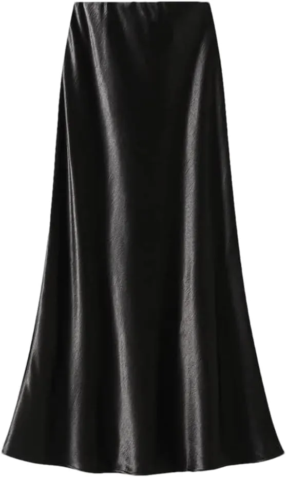 Women Bodycon Long Skirts A-Line Solid Color Skirts Office Lady Evening Party Fishtail Skirt