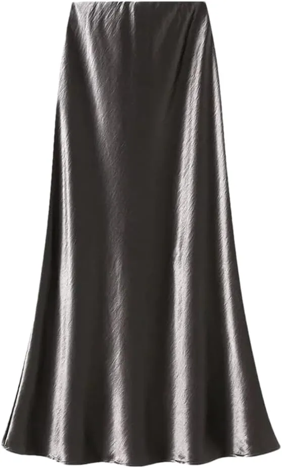 Women Bodycon Long Skirts A-Line Solid Color Skirts Office Lady Evening Party Fishtail Skirt