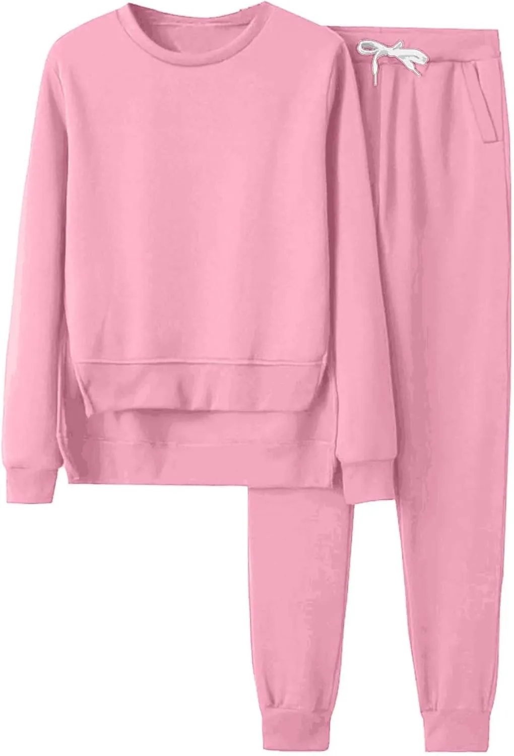 Women's 2 Piece Outfits Long Sleeve Crewneck Comfy Loungewear Jogger Sweatsuit Sets Sweatsuits
