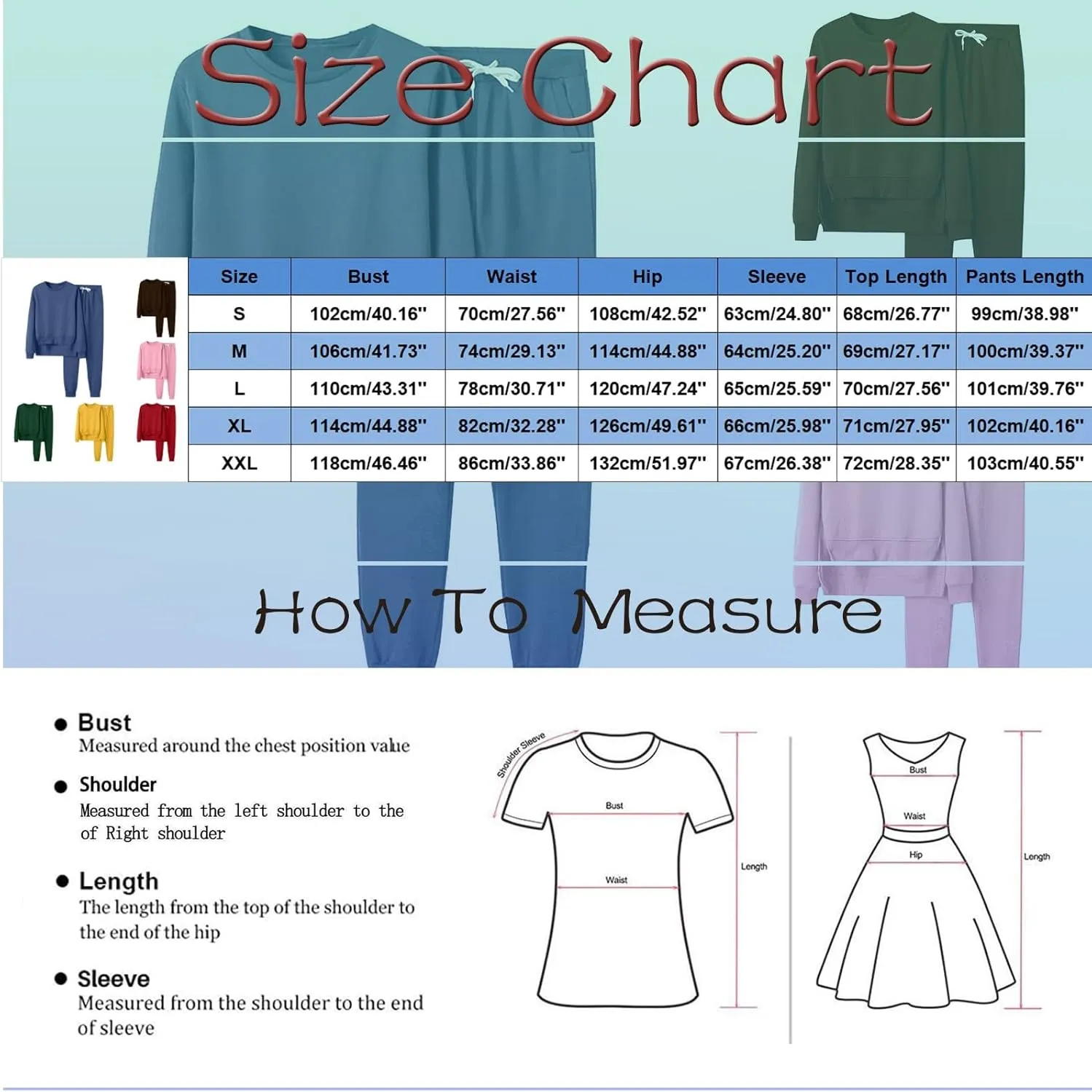 Women's 2 Piece Outfits Long Sleeve Crewneck Comfy Loungewear Jogger Sweatsuit Sets Sweatsuits