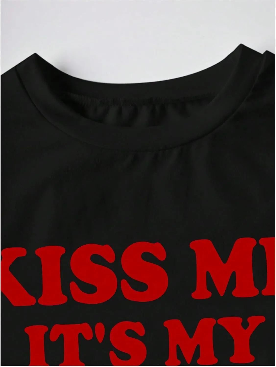 Women's Cherry Leopard T Shirts Crew Neck Short Sleeve Graphic Tees Slim Fit Crop Tops