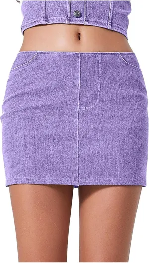 Women's Mini Skirt Shorts Casual Summer Stylish Skirt Pants High Waist Yoga Skirt Butt Lifting Running Sports Legging