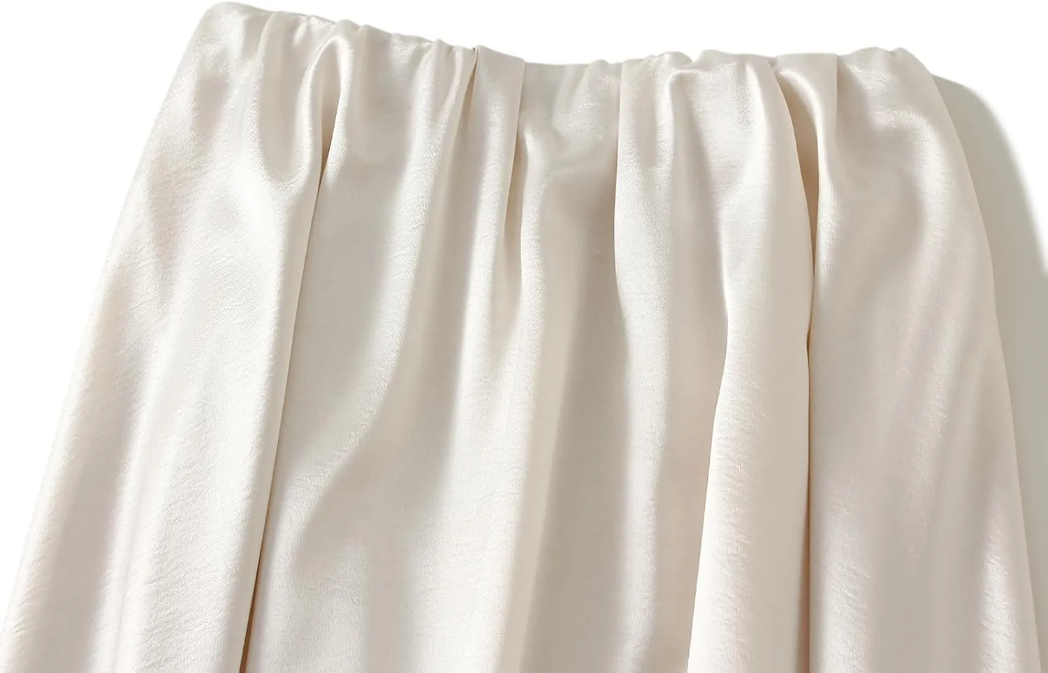 Women's Satin Flare Maxi Skirt Elastic High Waist Silk Long Skirts Luxury A-Line Flowy Midi Skirts