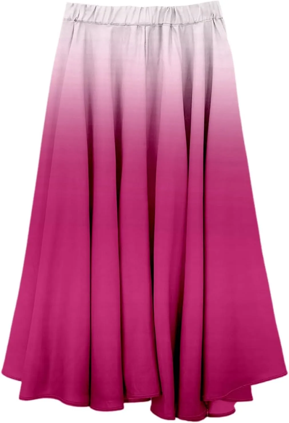 Women's Summer Boho Maxi Skirts Coton Linen A-Line Flowy Ruffle High Waist Beach Long Skirt Summer Broomstick Skorts