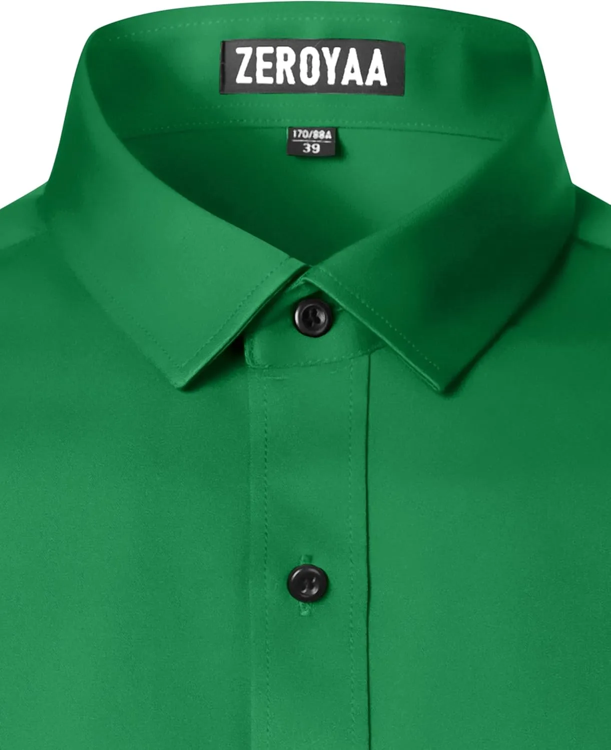 ZEROYAA Men's Long Sleeve Dress Shirt Modern Slim Fit Wrinkle-Free Casual Business Button Up Shirts