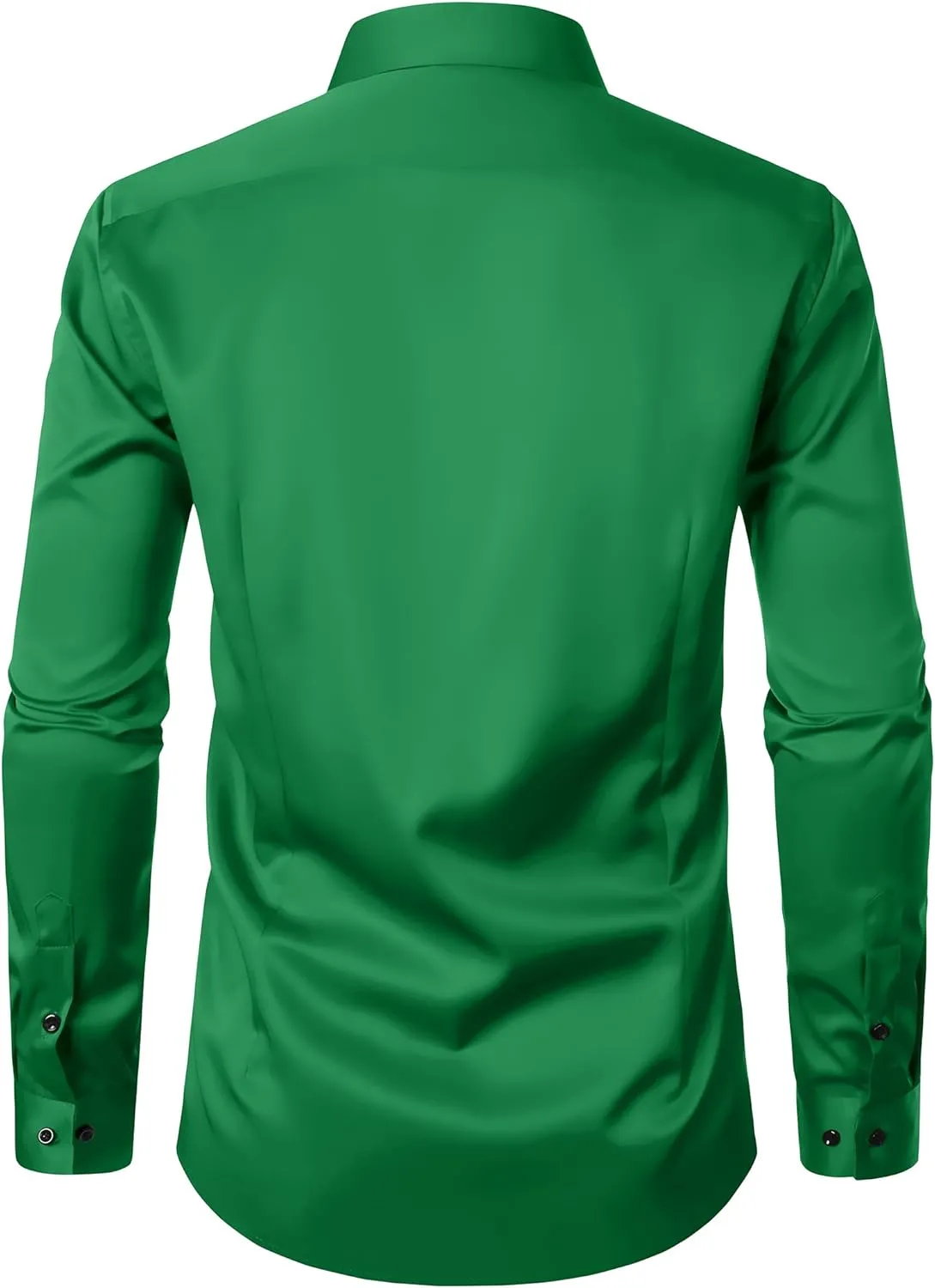 ZEROYAA Men's Long Sleeve Dress Shirt Modern Slim Fit Wrinkle-Free Casual Business Button Up Shirts
