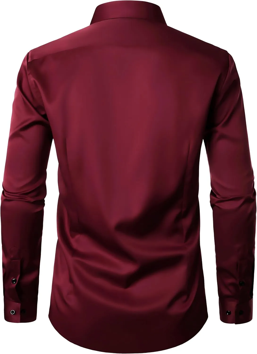 ZEROYAA Men's Long Sleeve Dress Shirt Modern Slim Fit Wrinkle-Free Casual Business Button Up Shirts