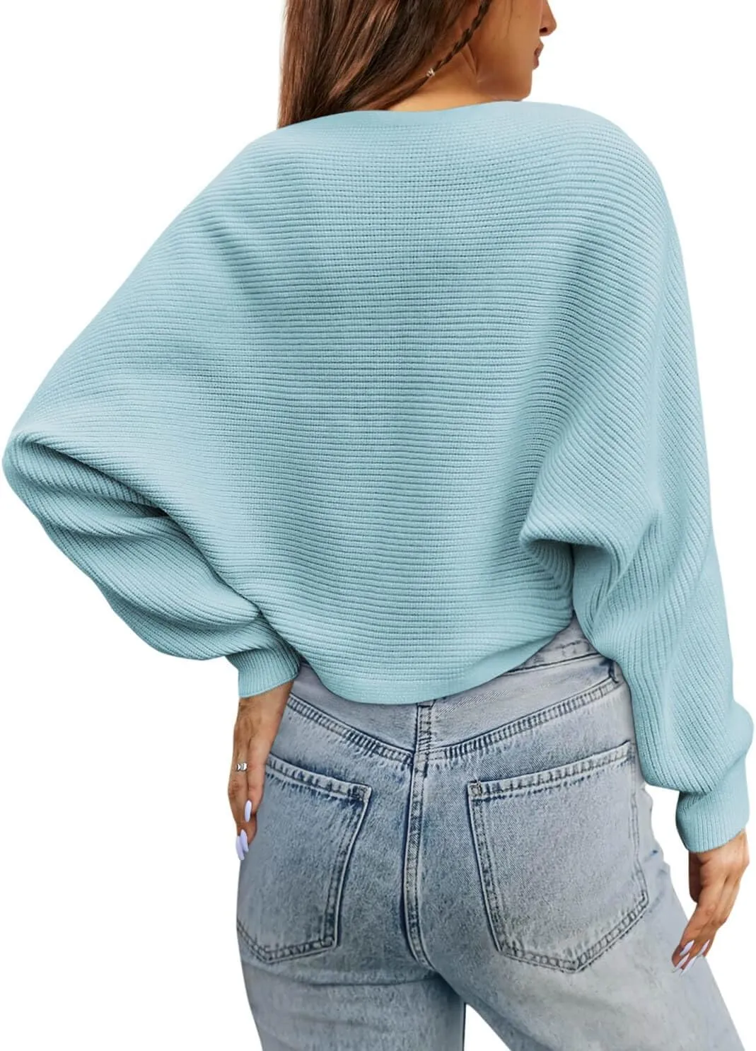 Zwurew Women's Bolero Shrug Sweater 2024 Knitted Long Sleeve Open Front Cropped Cardigan Shrugs Sweaters Y2K Tops